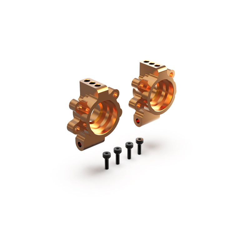 Rlaarlo RC Car Rear Steering Hub Set For 1/10 Scale On-Road Cars Orange