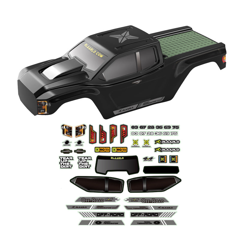 Rlaarlo RC Car Car Body, PC, Black For RZ001