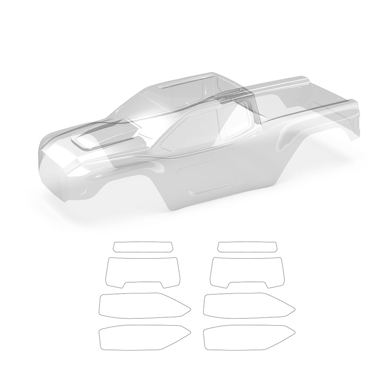 Rlaarlo RC Car Car Body, 1.2MM PC, Transparent For RZ001