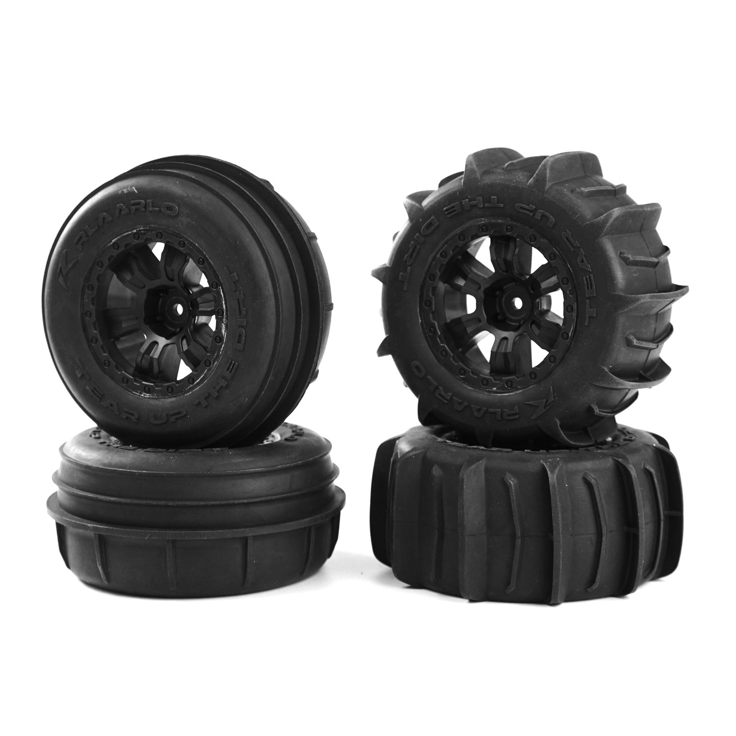 Rlaarlo RC Car RC Paddle Tires For RZ001 Front &amp; Rear