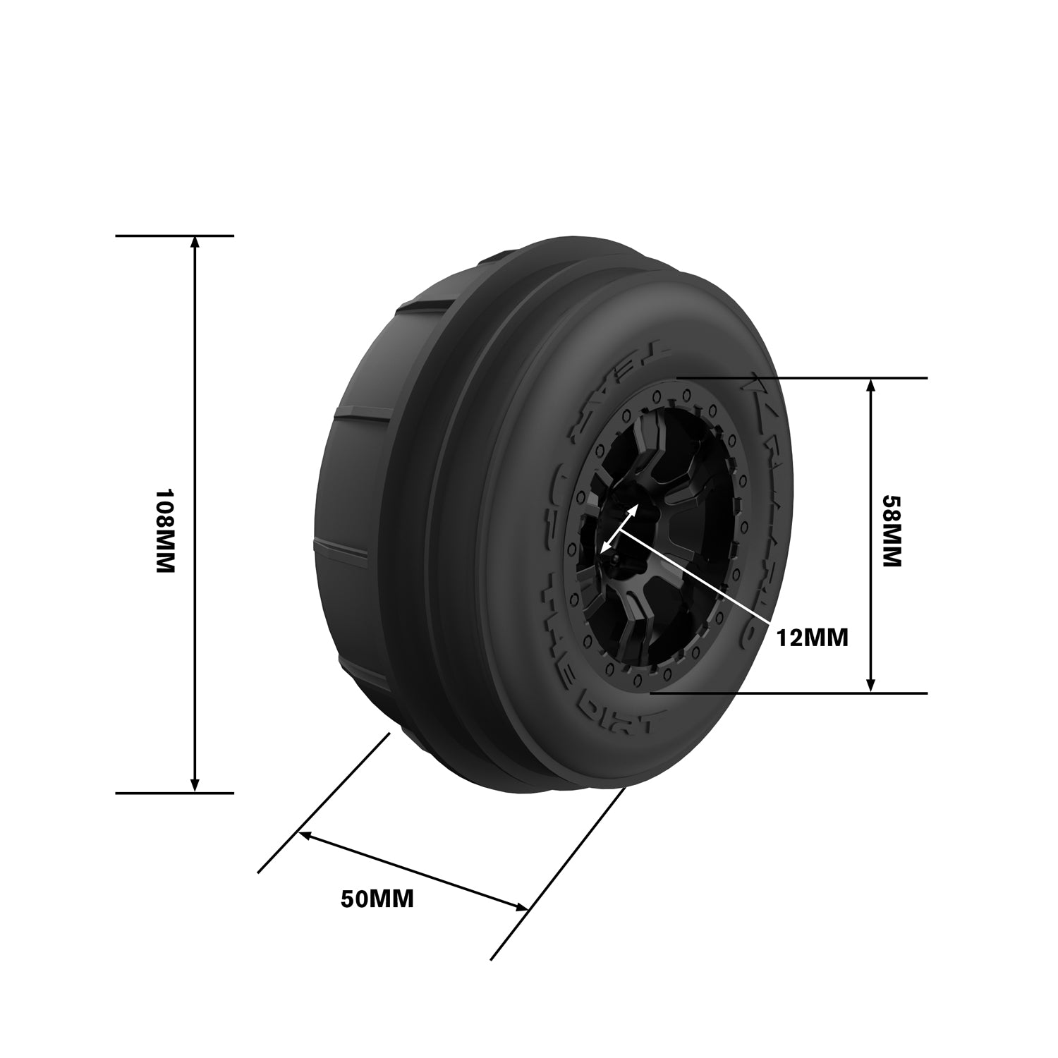RC Paddle Tires For RZ001