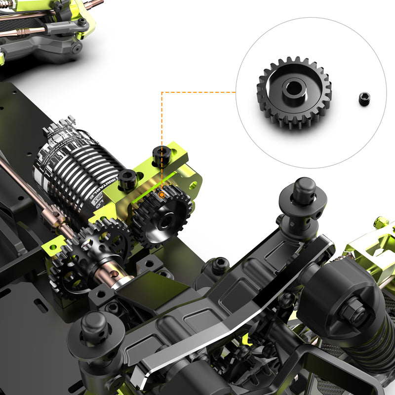Rlaarlo RC Car Metal Pinion Gear For RZ001