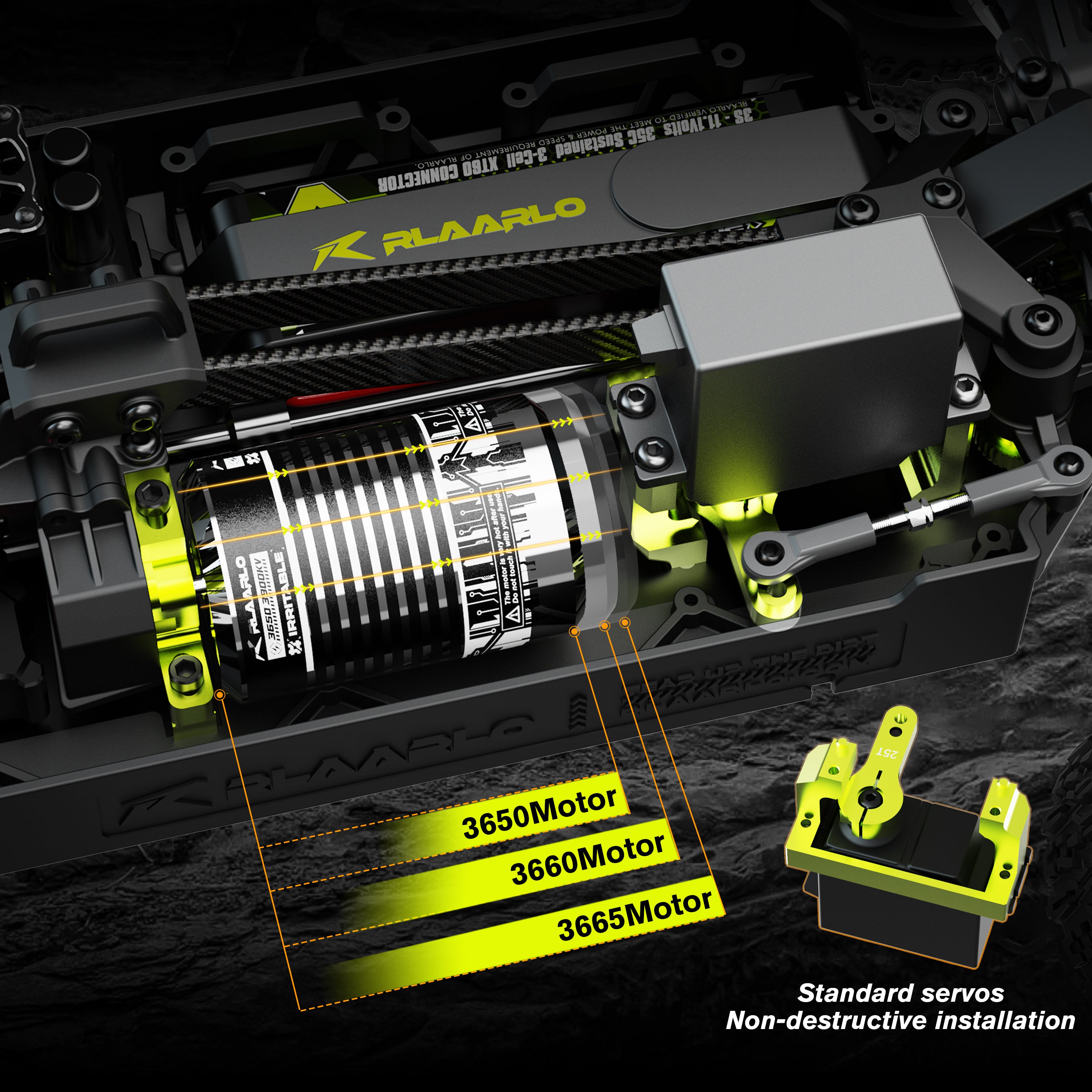 Aluminum Servo Conversion Block For RZ001 and XTS-F10