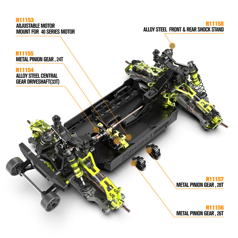 Aluminum Servo Conversion Block For RZ001 and XTS-F10