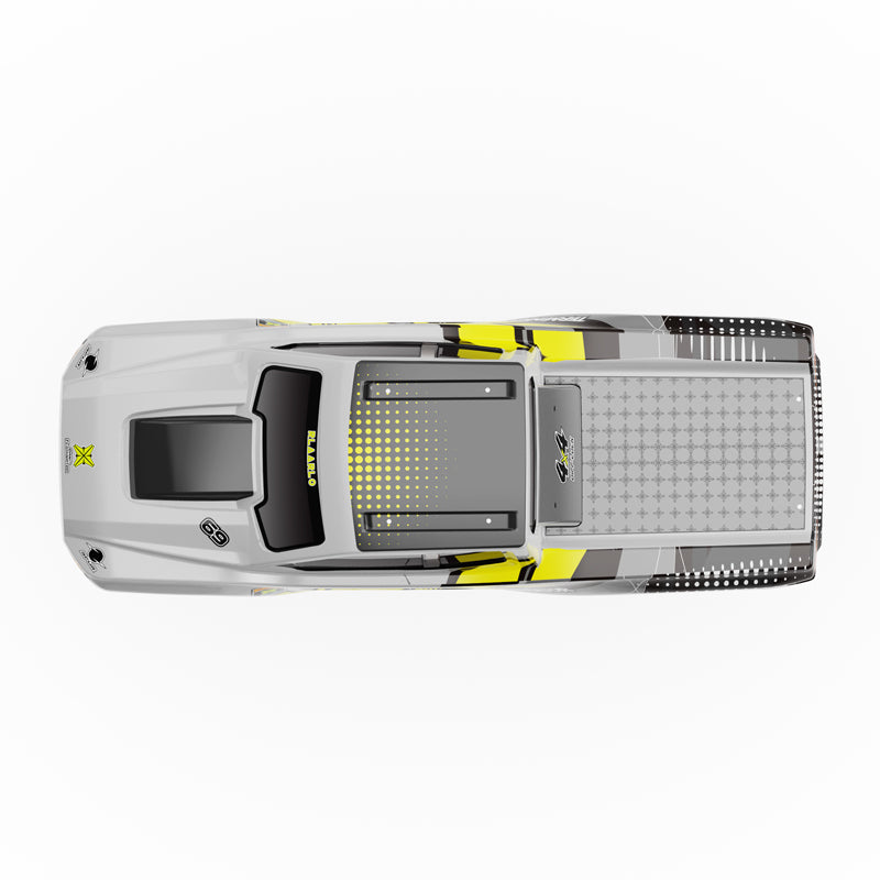 Car Body, PC, Yellow + Silver For RZ001