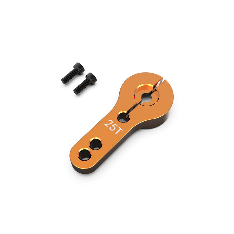 Rlaarlo RC Car Aluminum  25T Servo Horn For 1/10 Scale On-Road Cars and RZ001 Orange