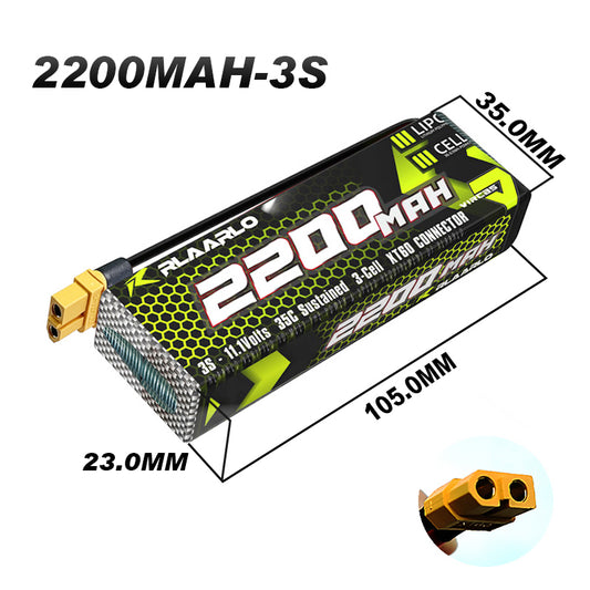 11.1V 2200mah 3S Lipo Battery XT60 Plug