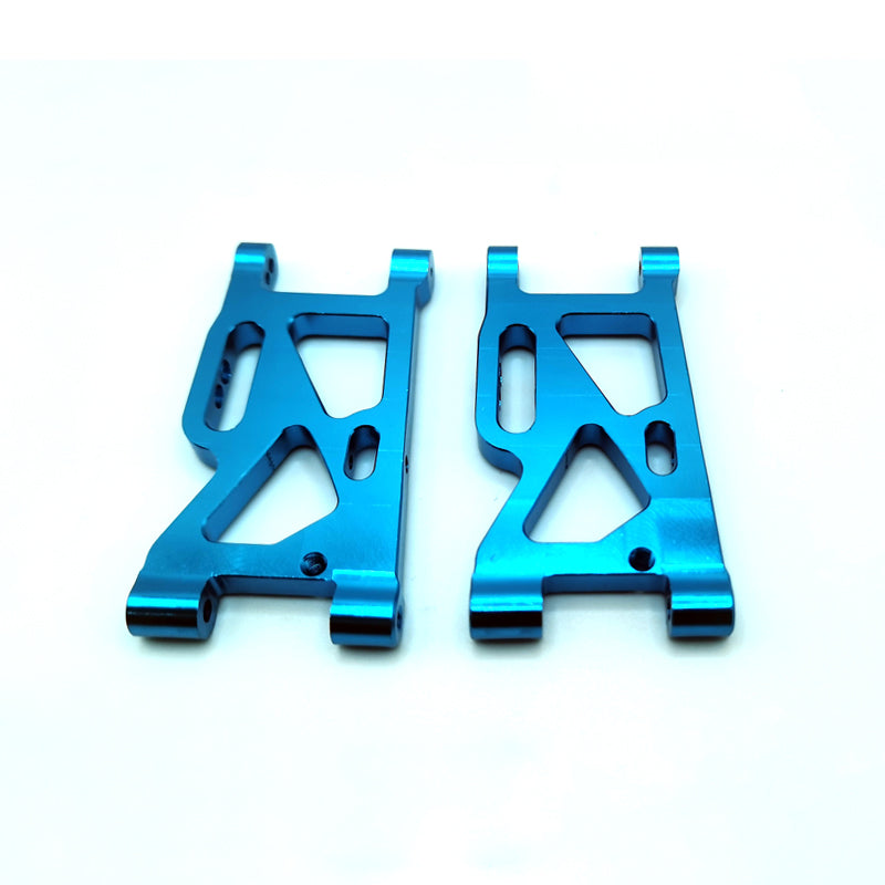 Rlaarlo RC Car Aluminum Alloy Front/Rear Swing Arm Set，For 1/14 and 1/12  Buggy and Truggy Front Blue
