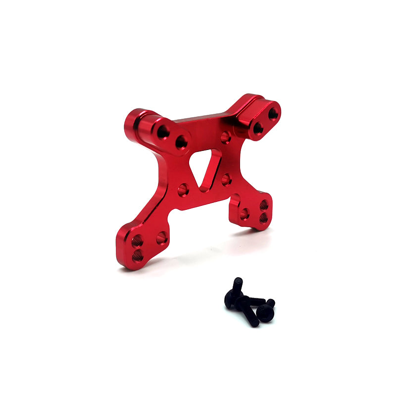 Rlaarlo RC Car Aluminum Alloy Front/Rear Shock Tower，For 1/14 Buggy Red Front