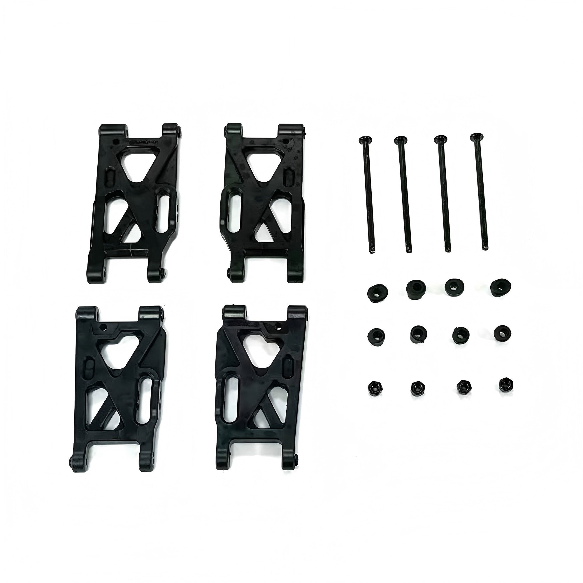 Rlaarlo RC Car RC Swing Arm Kit, AMORIL RC Car Front and Rear Swing Arm with Shaft, Original Parts for AMORIL 1/14 RC Car Black