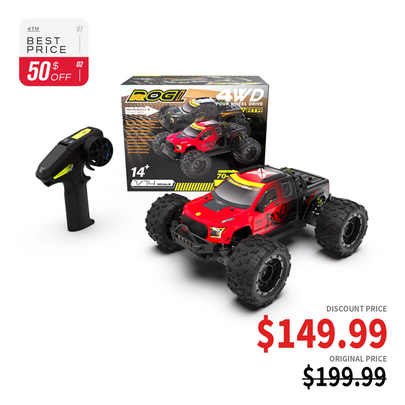 Rlaarlo Metal 1/14 Scale Brushless RTR Monster Truck, ROG1