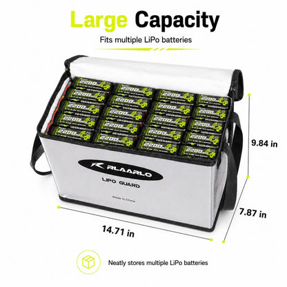 Lipo Battery Bag Fireproof for Charge &amp; Storage(14.17 * 7.87 * 9.84in)