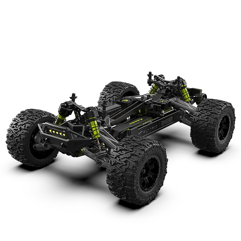 Rlaarlo RC Car Rlaarlo Omni-Terminator Carbon Fiber MINI 1:10 Scale RTR Brushless Monster Truck, RZ001B-C