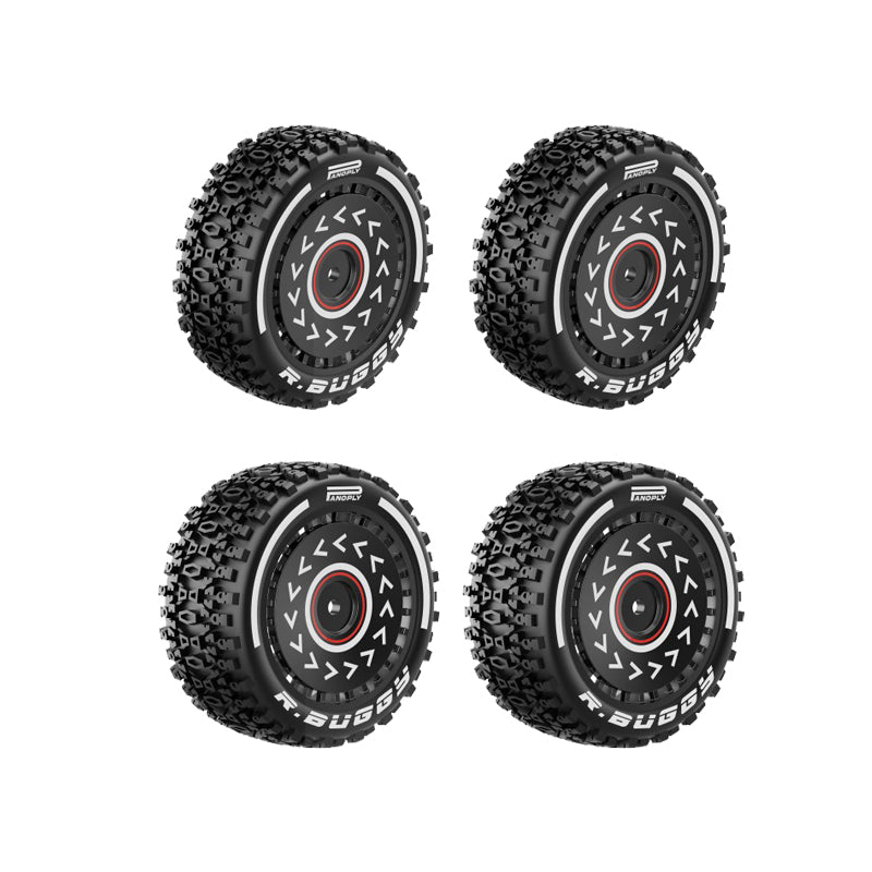 Rlaarlo RC Car Blue Tire Assembly For X12S Buggy Front and Rear