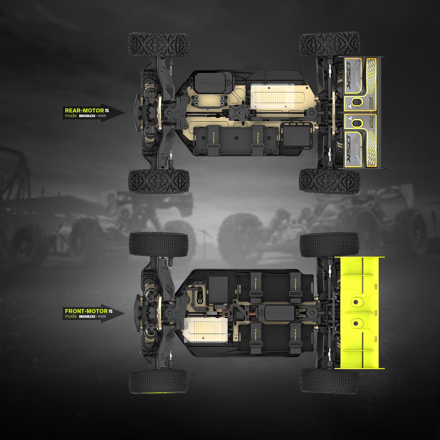 Rear-Motor Mode VS Front-Motor Mode