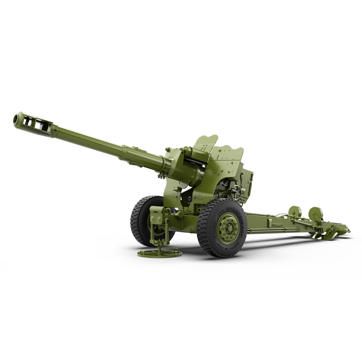 Rlaarlo RC Car Rlaarlo HongYan 152mm Howitzer Towed Gun Model