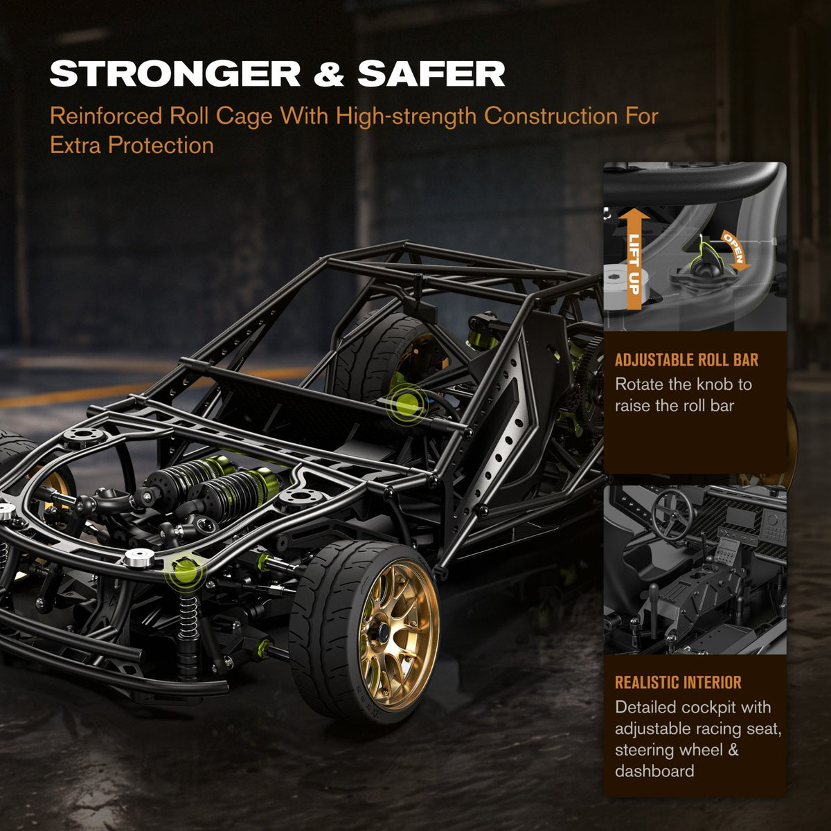 1/10 RWD RTR Brushless RC Drift Car | XDX-964