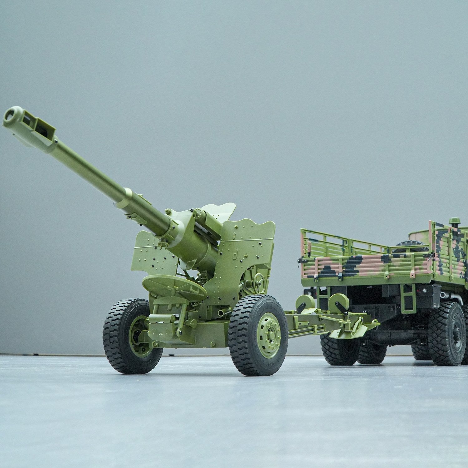 Rlaarlo RC Car Rlaarlo HongYan 152mm Howitzer Towed Gun Model