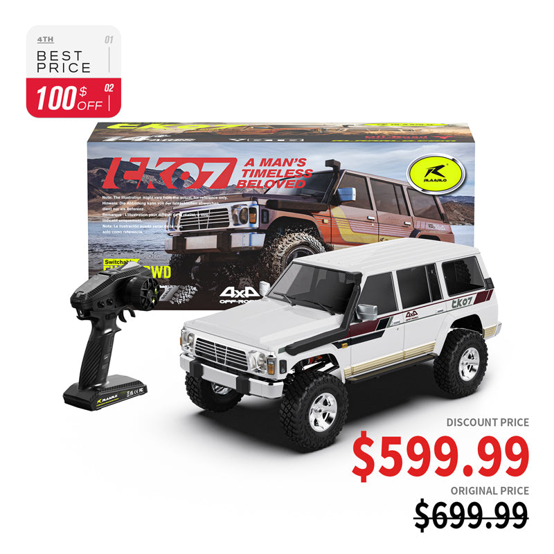 1/7 Scale 4WD Brushed RTR RC Crawler TK07
