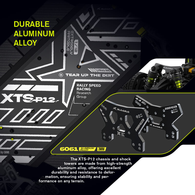 Rlaarlo Metal Brushless 4WD RTR Rally Car XTS-P12