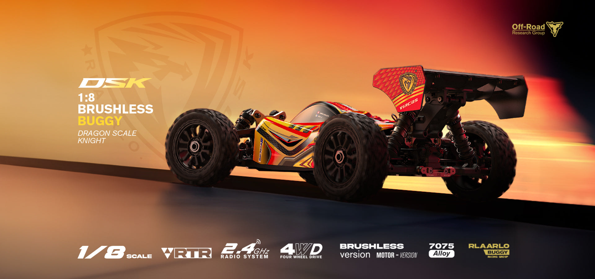 Rlaarlo Dragon Scale Knight | 1/8 Racing Buggy | Off-Road | DSK08 KIT