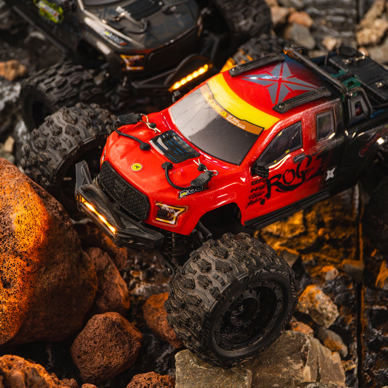 Rlaarlo RC Car Rlaarlo Metal 1/14 Scale Brushless RTR Monster Truck, ROG1