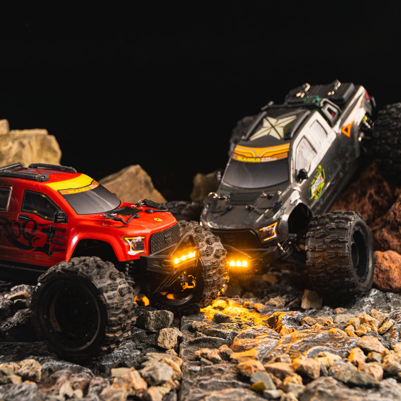 Rlaarlo RC Car Rlaarlo Metal 1/14 Scale Brushless RTR Monster Truck, ROG1