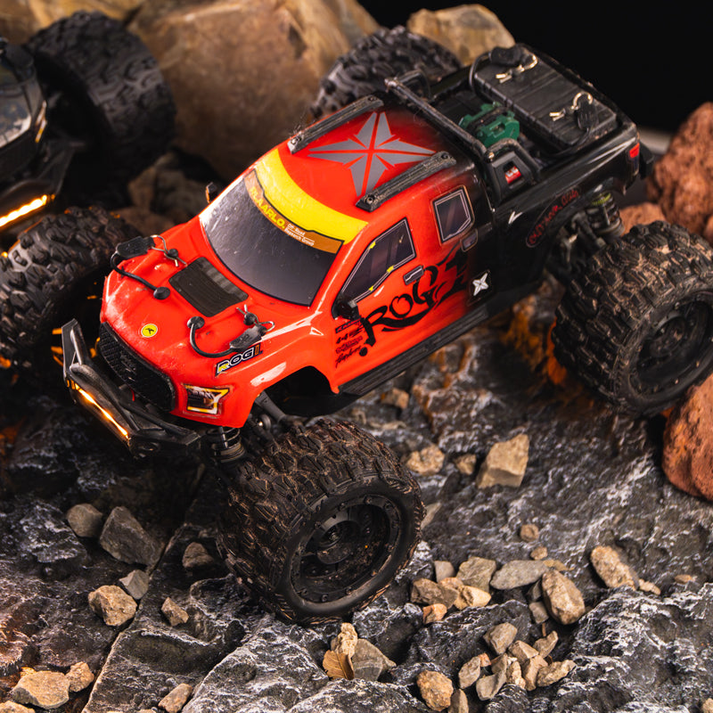 Rlaarlo RC Car Rlaarlo Metal 1/14 Scale Brushless RTR Monster Truck, ROG1