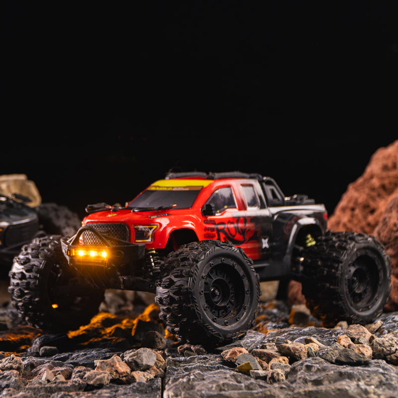 Rlaarlo RC Car Rlaarlo Metal 1/14 Scale Brushless RTR Monster Truck, ROG1