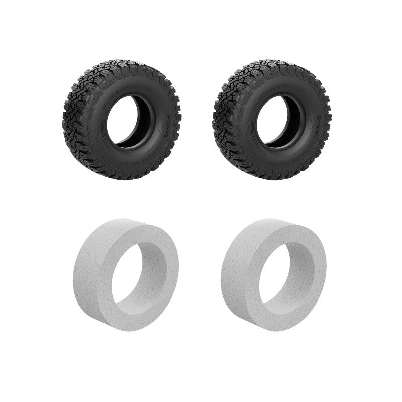 Tire & Foam Insert Set For JK-07 Pro RC Crawler Parts