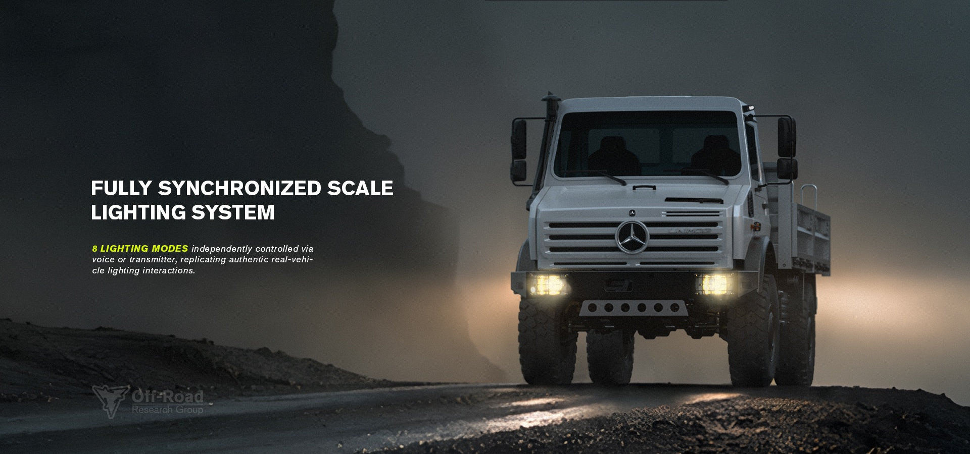 Rlaarlo_Mercedes-Benz_Unimog_U4000 Fully Synchronized Scale Lighting System