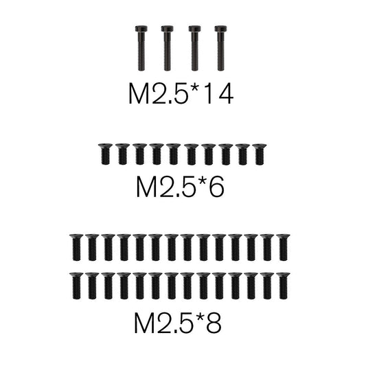 Flat Screw M2.5*14 M2.5*8 M2.5*6 Spare Part for RC Car ROG14