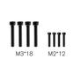 Cap Head Hex Screw M3*18 M2*12 Spare Part for RC Car ROG14 and X12S