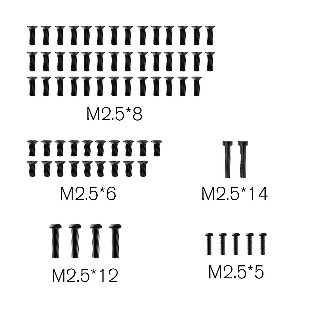 Oval Screw M2.5*14 M2.5*12 M2.5*6 M2.5*5 Spare Part for RC Car ROG14