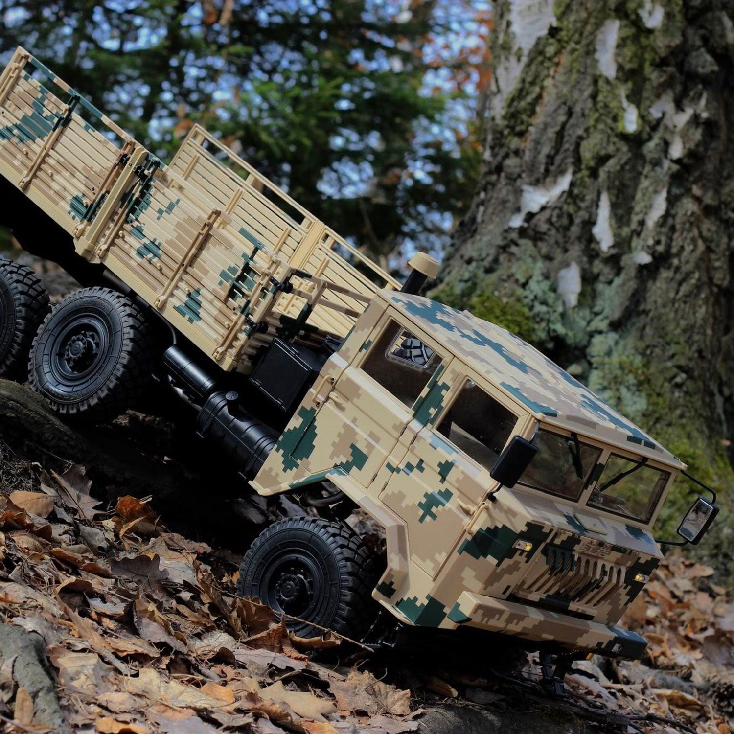 Rlaarlo RC Car Rlaarlo 1/10 Scale RTR 6X6 Brushless RC Military Trucks HongYan HY6