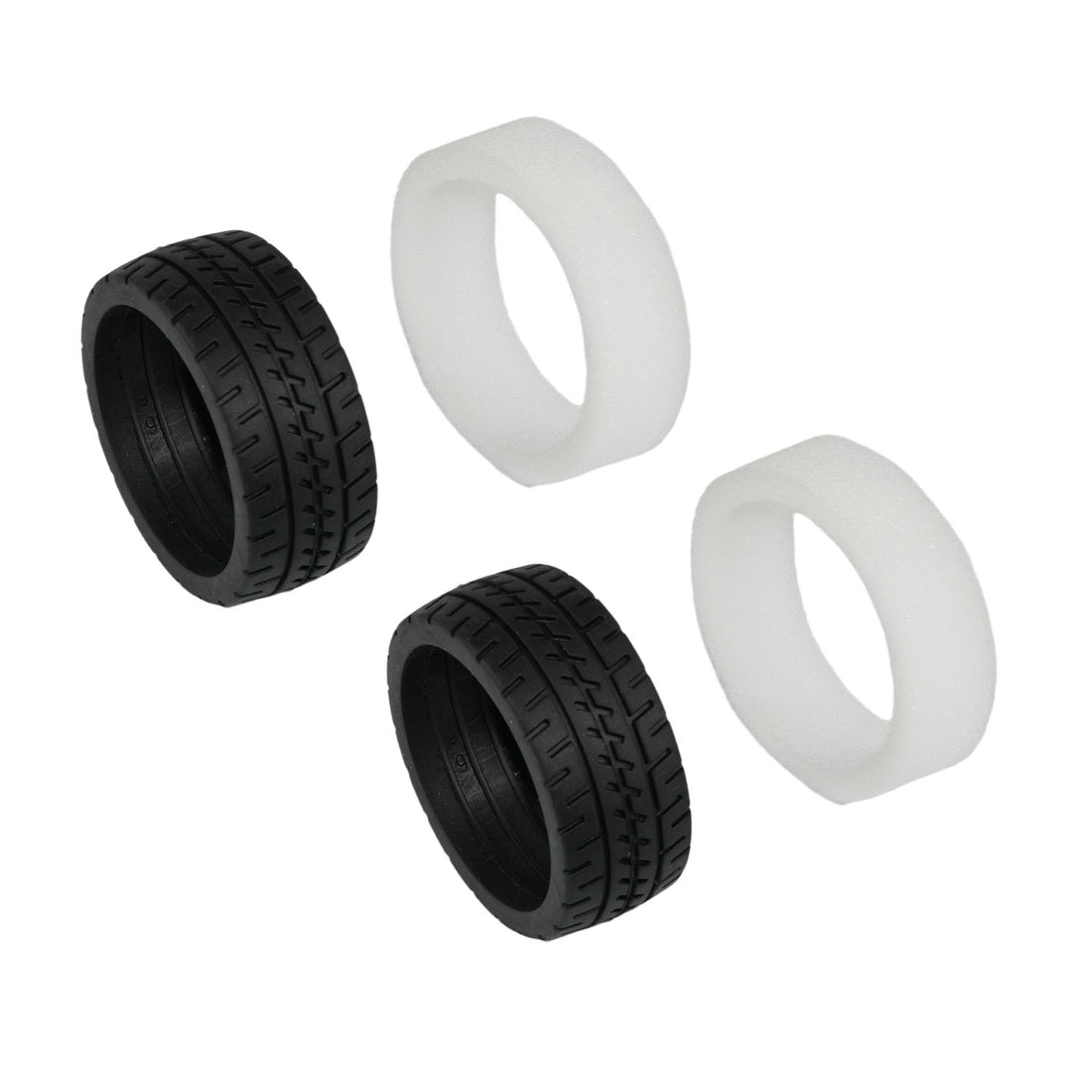 Tyre &amp; Foam Set For XTS-P12 RC Rally Car