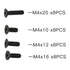 M4 Flat Head Hex Screw Set for DSK Buggy