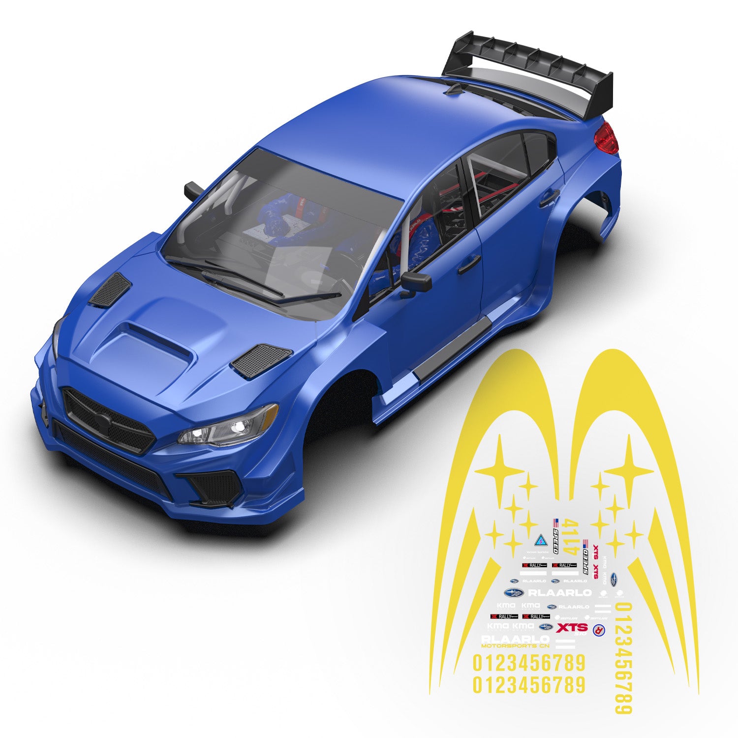 Rlaarlo RC Car Car Body KIT For XTS-S10 RC Rally Car