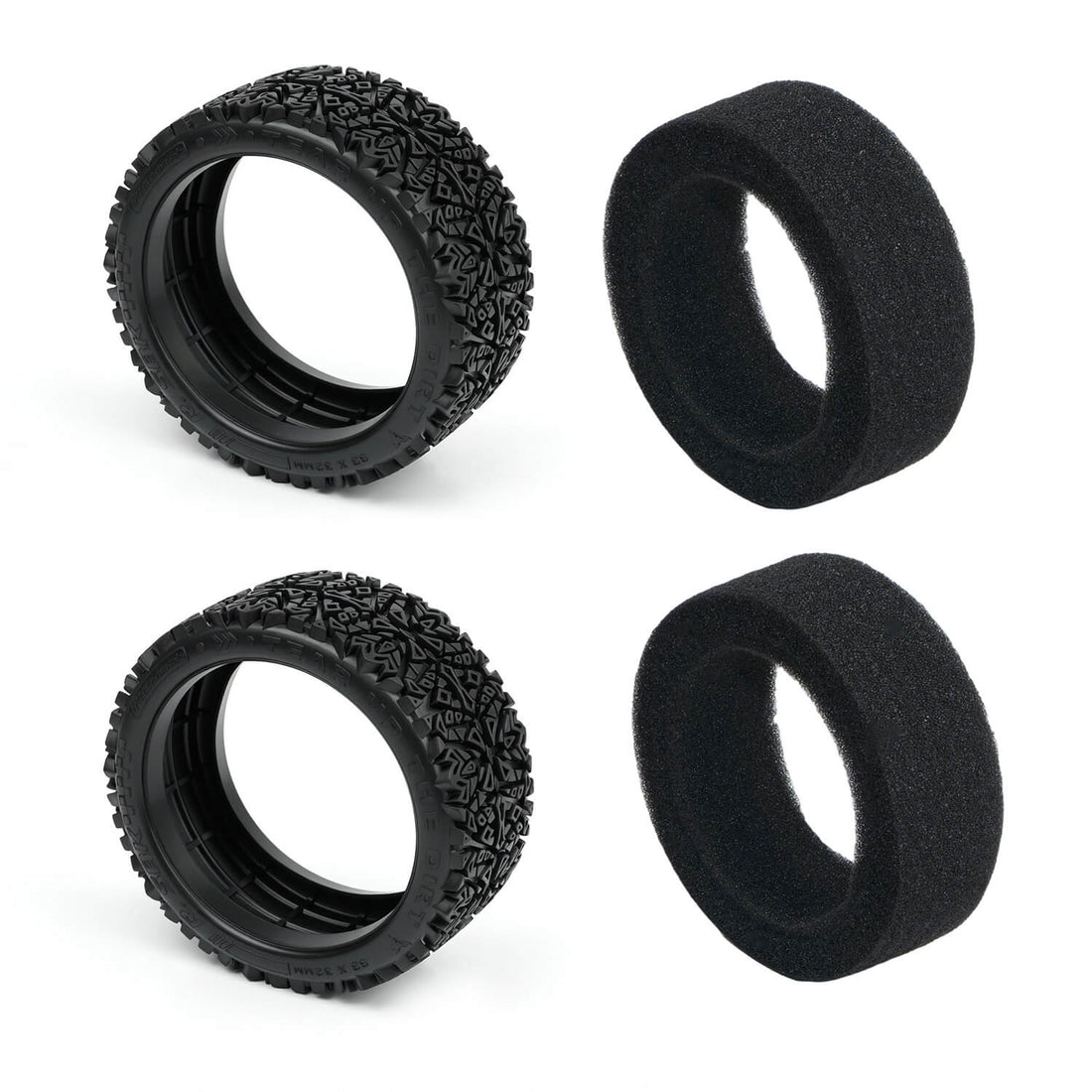 Tyre &amp; Foam Set For SBK10 RC Buggy