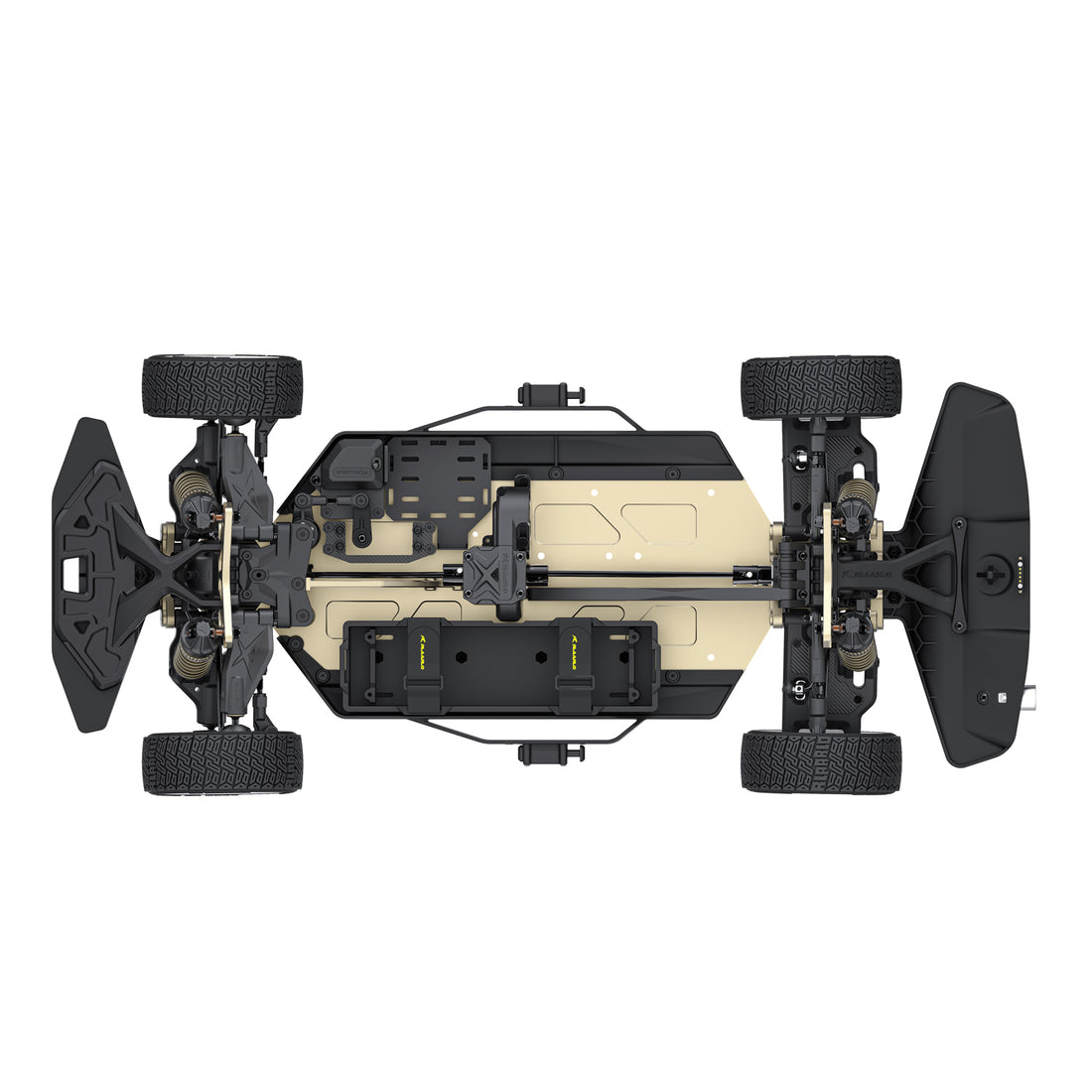 Rlaarlo RC Car 1/7 RC Rally Car SLEVO Chassis Assembly (Without Electric Parts and Car Body)