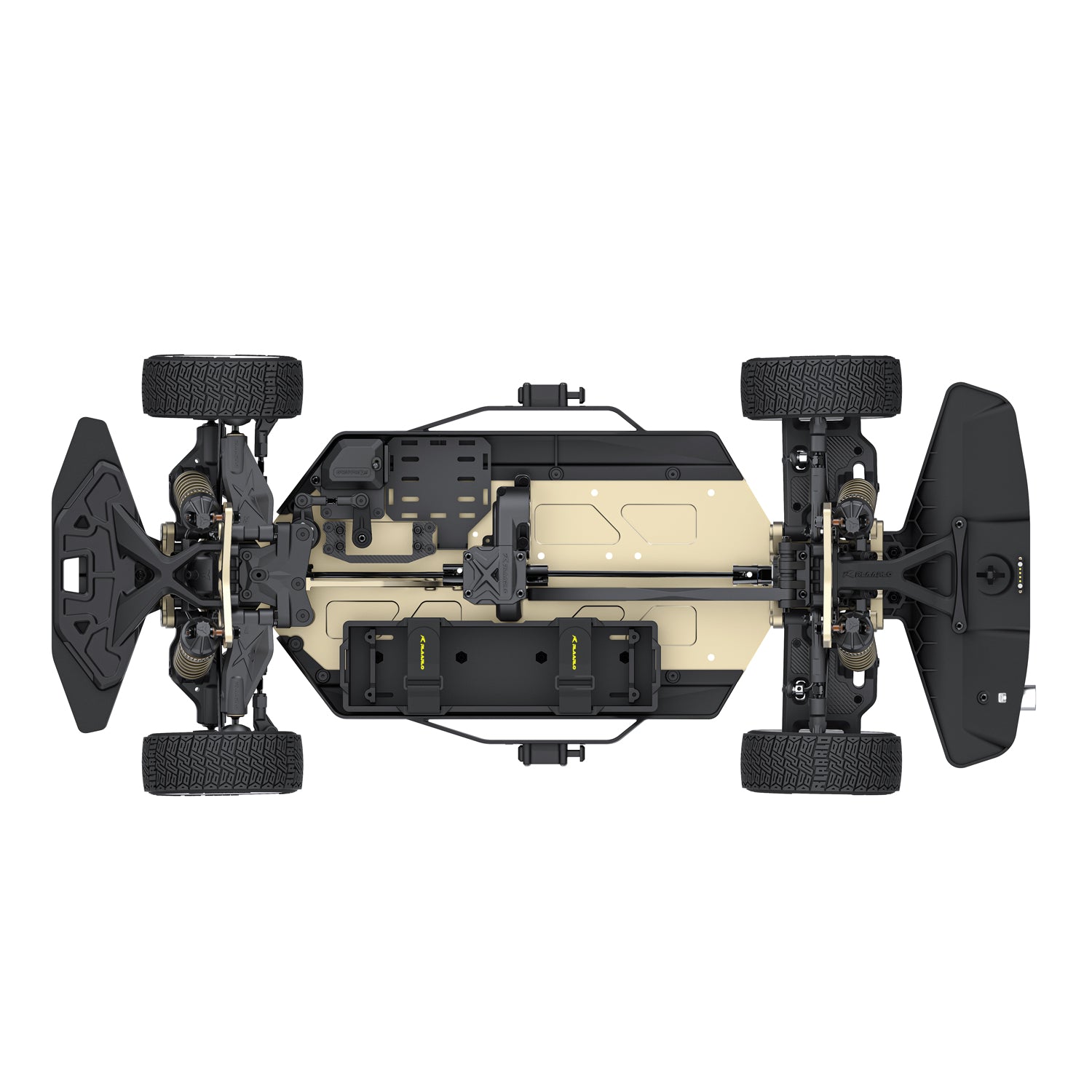 1/7 RC Rally Car SLEVO Chassis Assembly (Without Electric Parts and Car Body)