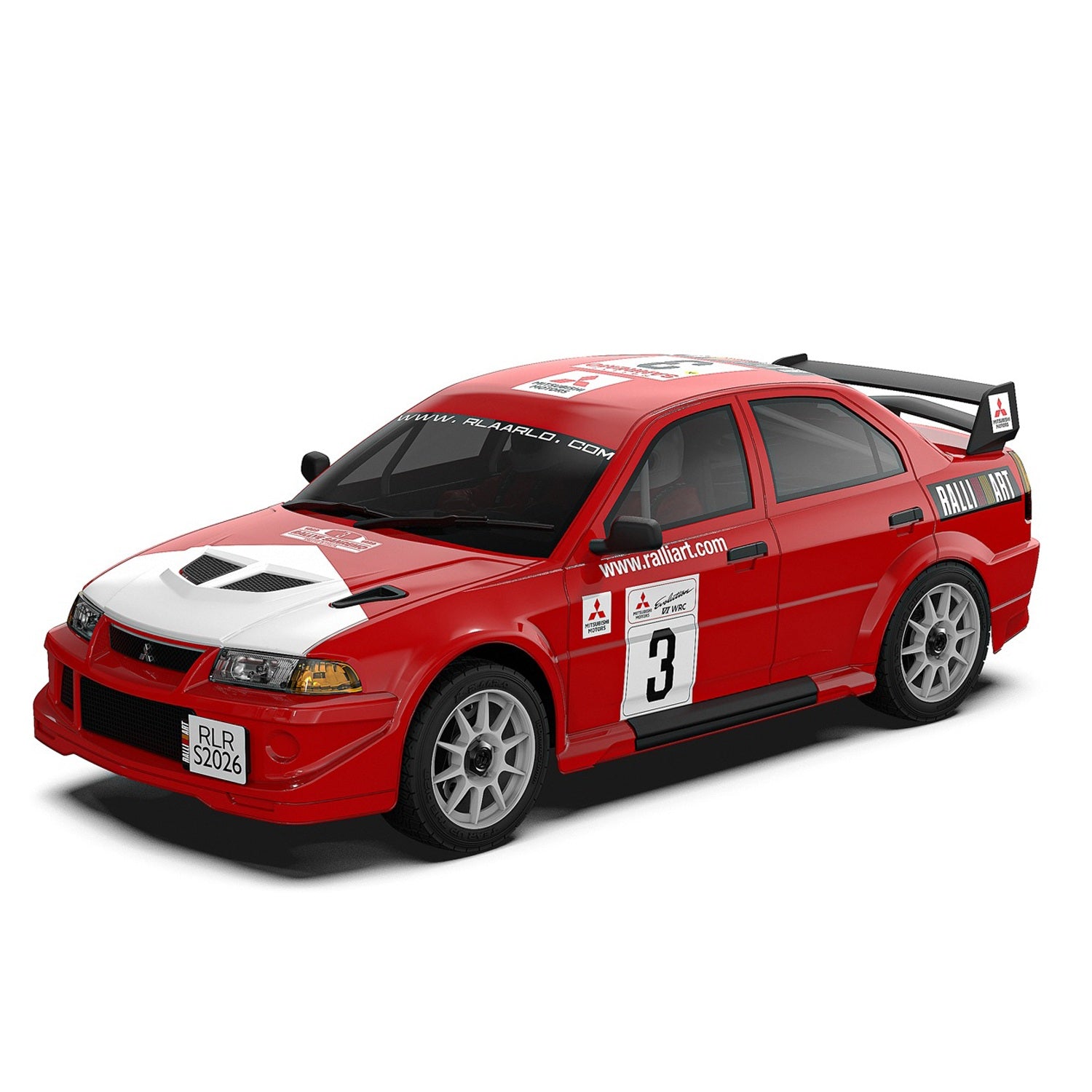 Mitsubishi EVO 6.5 TME Licensed 1/7 Brushless RTR RC Rally Car | SLEVO-07