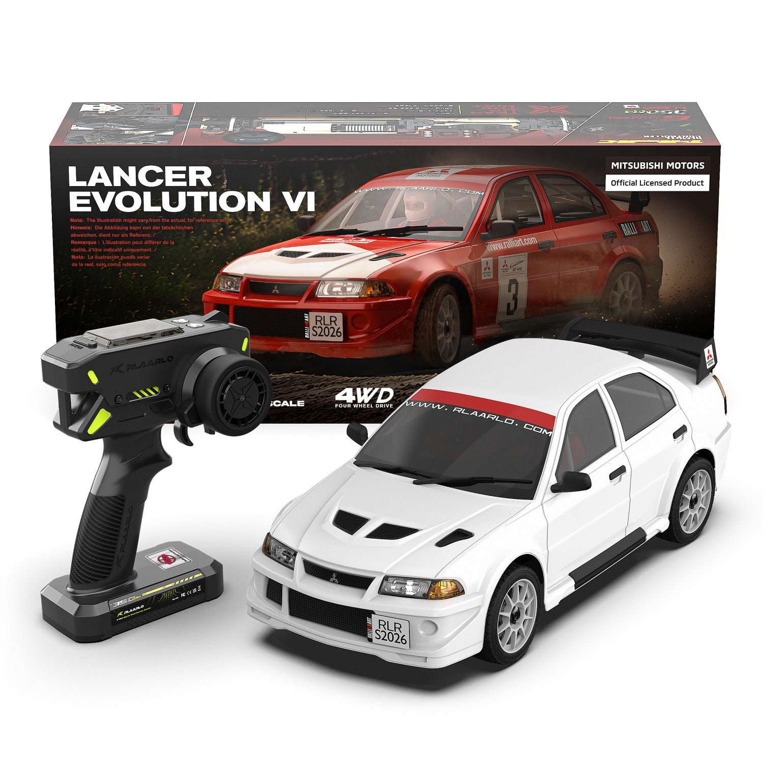 Mitsubishi EVO 6.5 TME Licensed 1/7 Brushless RTR RC Rally Car | SLEVO-07