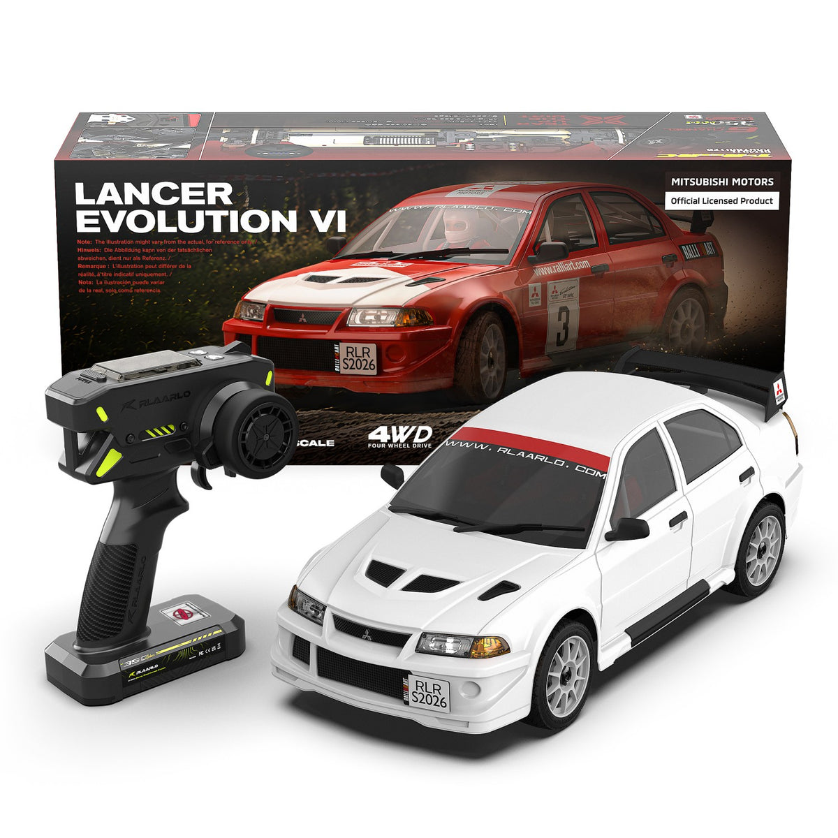 Mitsubishi EVO 6.5 TME Licensed 1/7 Brushless RTR RC Rally Car | SLEVO-07