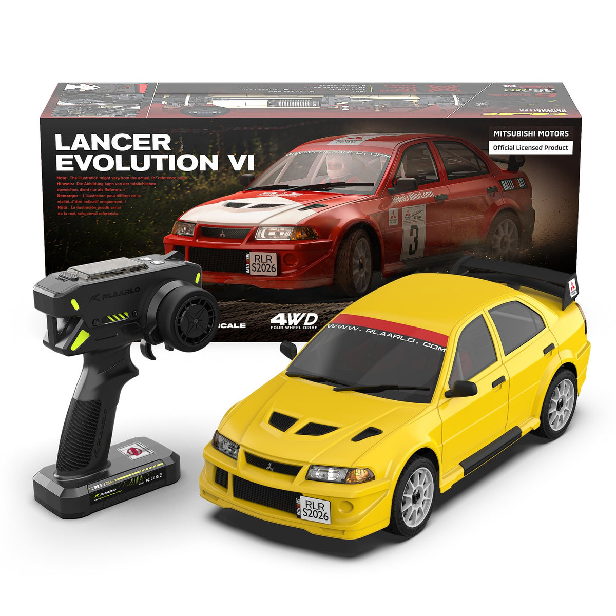 Mitsubishi EVO 6.5 TME Licensed 1/7 Brushless RTR RC Rally Car | SLEVO-07