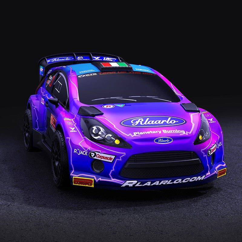 Rlaarlo RC Car Purple XTS Rally 1.2mm PC Car Body For XTS-F10 RC Rally Car
