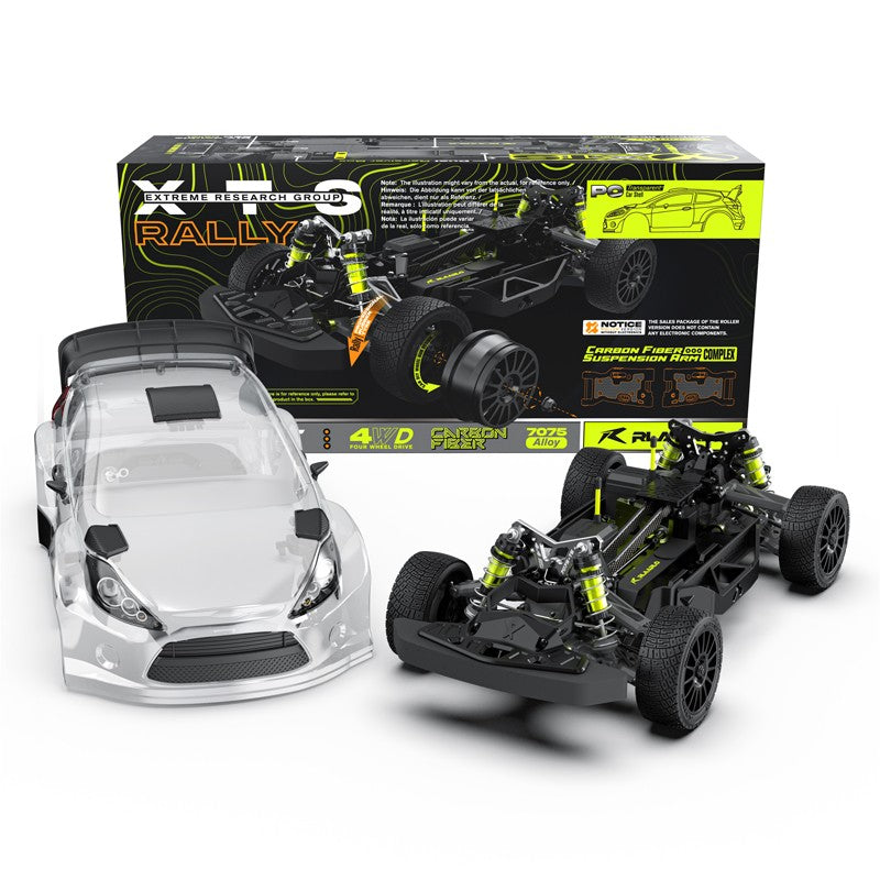 Rlaarlo RC Car Rlaarlo 1/10 Carbon Fiber RC Rally Car XTS-F10 Roller(Without Electric Parts)