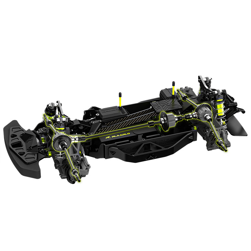 Rlaarlo RC Car Rlaarlo 1/10 Scale RTR 4WD Carbon Fiber Brushless RC Rally Car | XTS-F10