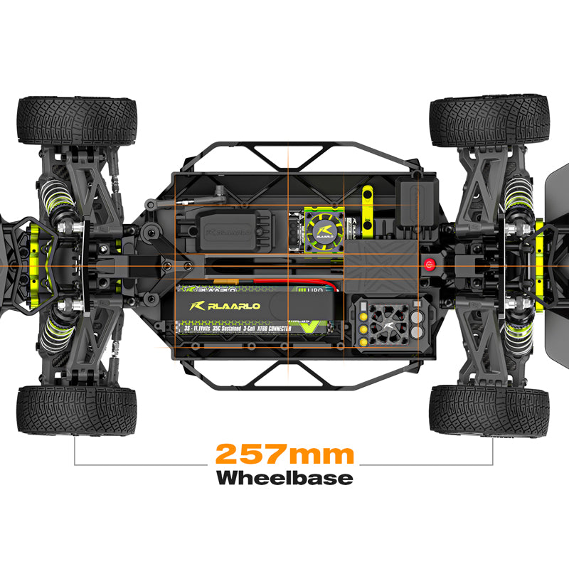Rlaarlo RC Car Rlaarlo 1/10 Scale RTR 4WD Carbon Fiber Brushless RC Rally Car | XTS-F10