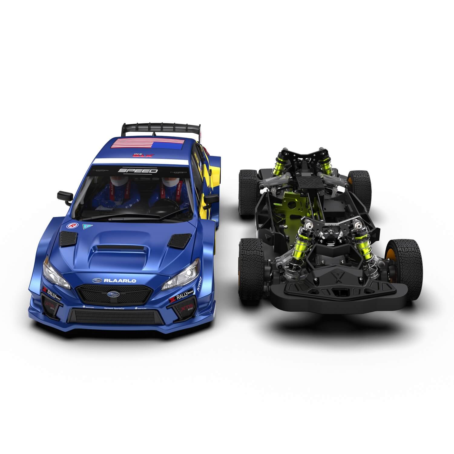 Rlaarlo RC Car Rlaarlo 1/10 Carbon Fiber RC Rally Car XTS-S10 Roller(Without Electric Parts)